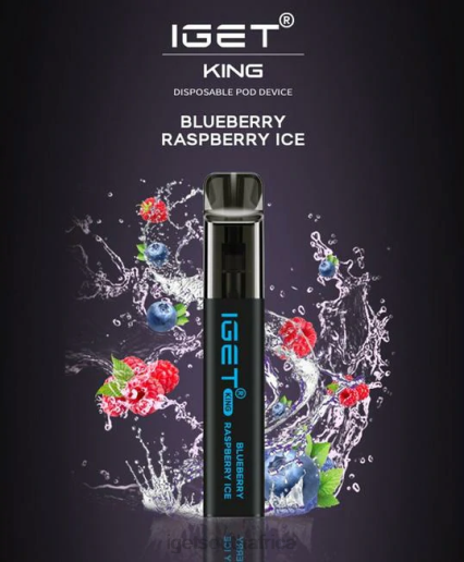 IGET Vape Discount KING - 2600 PUFFS Z424628 Blueberry Raspberry Ice