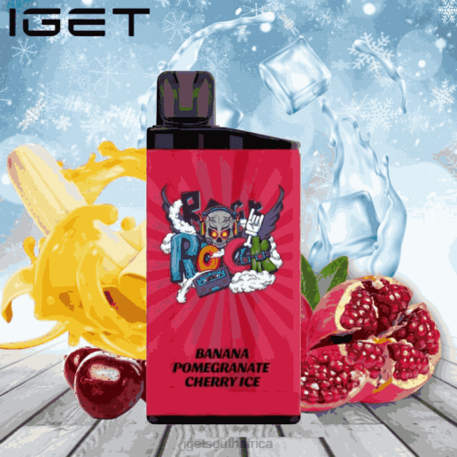 IGET Vapes On Sale BAR - 3500 PUFFS Z424653 Banana Pomegranate Cherry Ice
