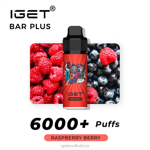 IGET Eshop BAR PLUS - 6000 PUFFS Z424589 Raspberry Berry