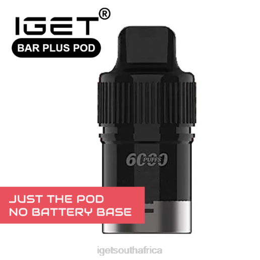 IGET Store BAR PLUS - POD ONLY - RASPBERRY BERRY - 6000 PUFFS (NO BATTERY BASE) Z424674 Onlyraspberry Berry