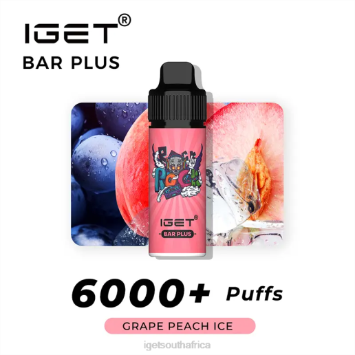 IGET Store Bar Plus 6000 Puffs Z424236 Grape Peach lce